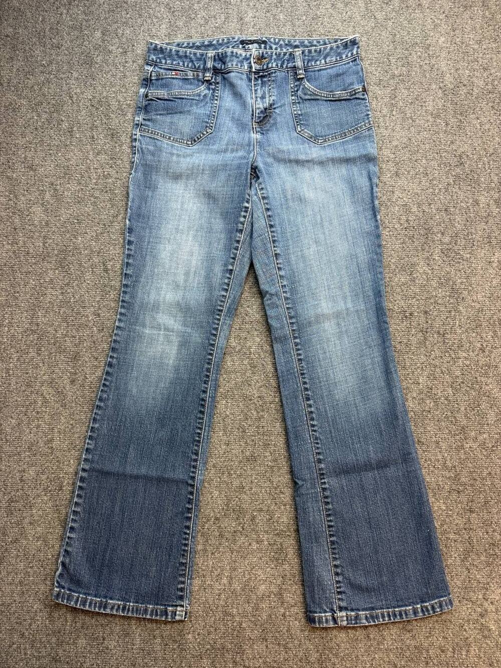 Tommy Hilfiger Women’s Size 8 Bootcut Jeans Medium Wash Patch Pockets